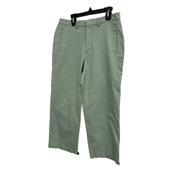 Sigrid Olsen Sport Womens Green Cotton Blend Pants Size 8 - Picture 3 of 8